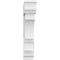 Ekena Millwork Standard Balboa Architectural Grade PVC Bracket With Traditional Ends, 3"W x 16"D x 16"H BKTP03X16X16BOA01 - alternate 4